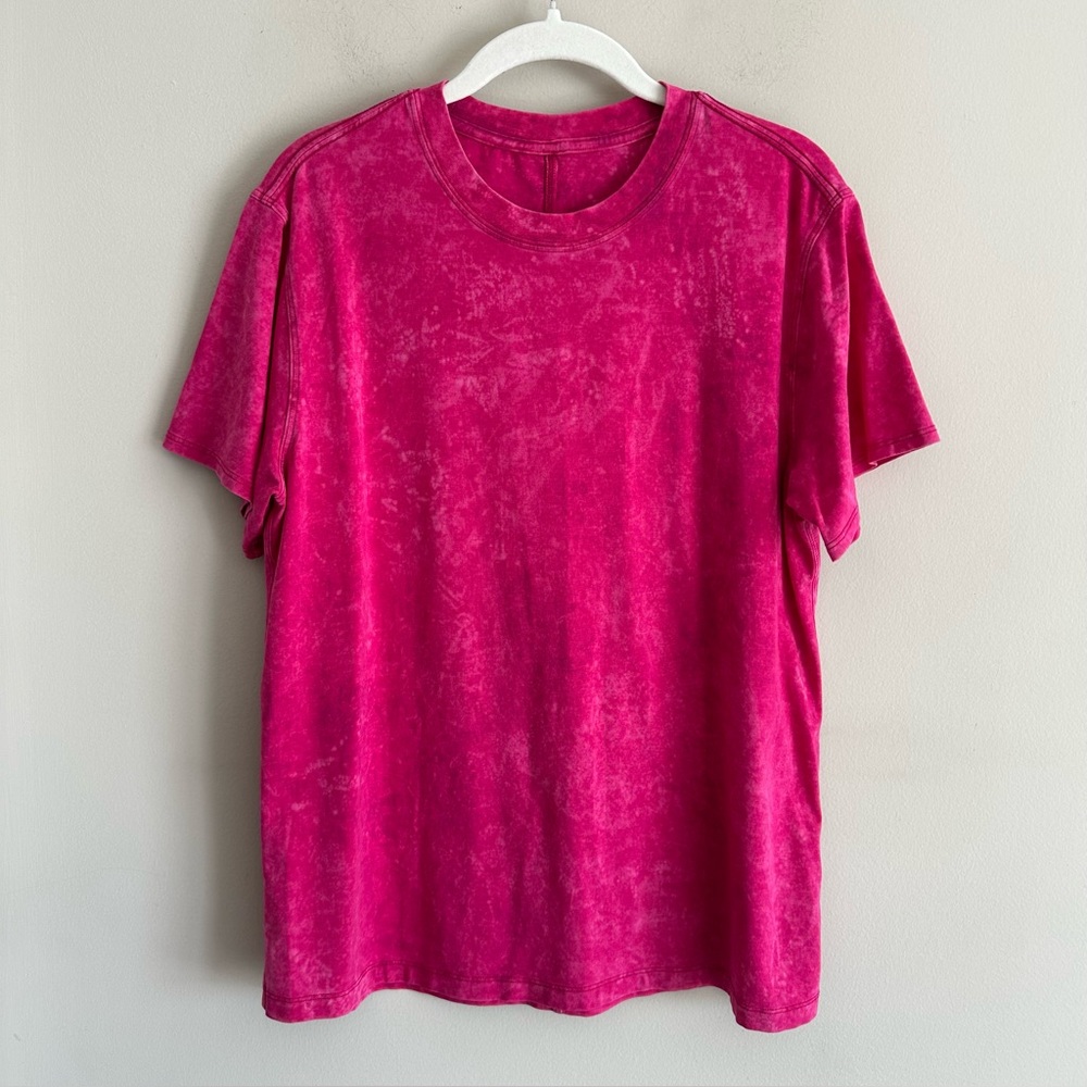 Lululemon All Yours Tee Shirt Vitasea Cloudy Wash Raspberry Pink 4